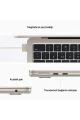 Macbook Air 13.6" M2 8c Gpu 8 Gb 256 Gb Ssd Yıldız Işığı Macbook Air 13.6" M2 8c Gpu 8 Gb 256 Gb Ssd Yıldız Işığı